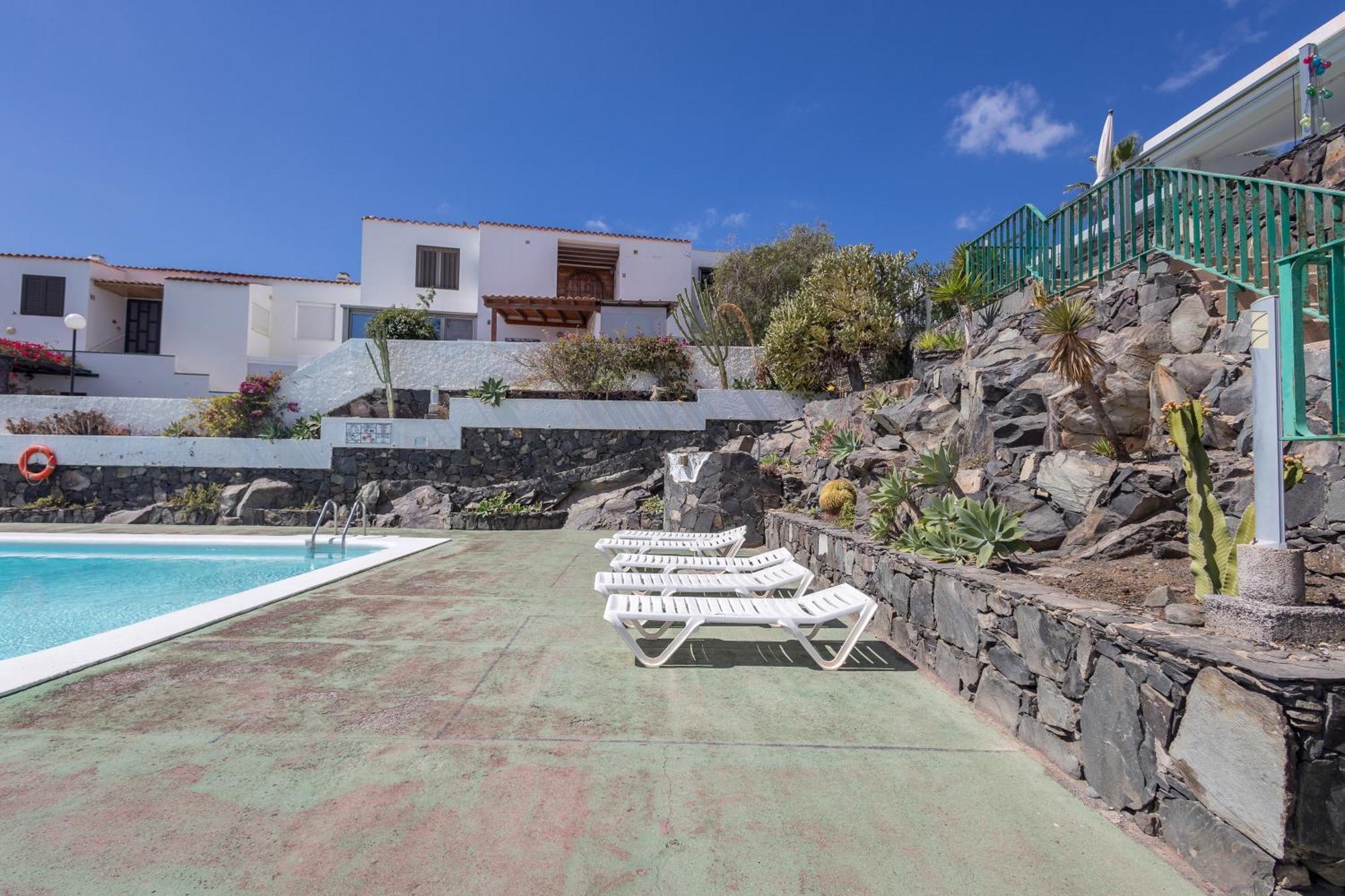 Playa Del Aguila Bungalow Con Terraza Solarium 马斯帕洛马斯 外观 照片