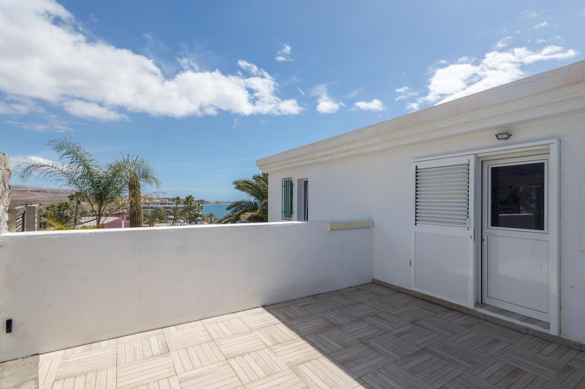Playa Del Aguila Bungalow Con Terraza Solarium 马斯帕洛马斯 外观 照片
