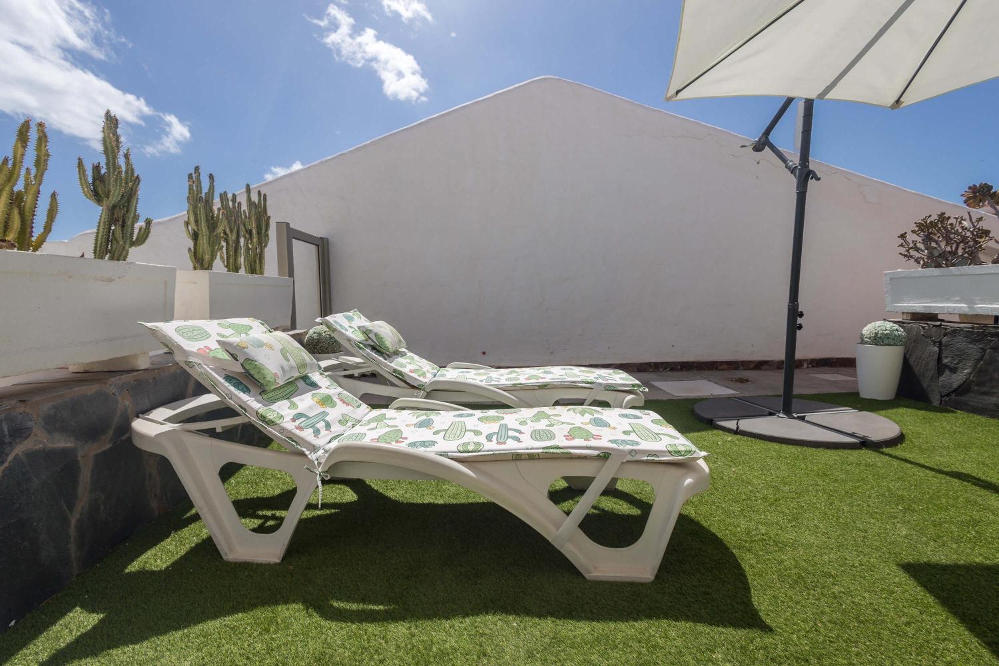 Playa Del Aguila Bungalow Con Terraza Solarium 马斯帕洛马斯 外观 照片