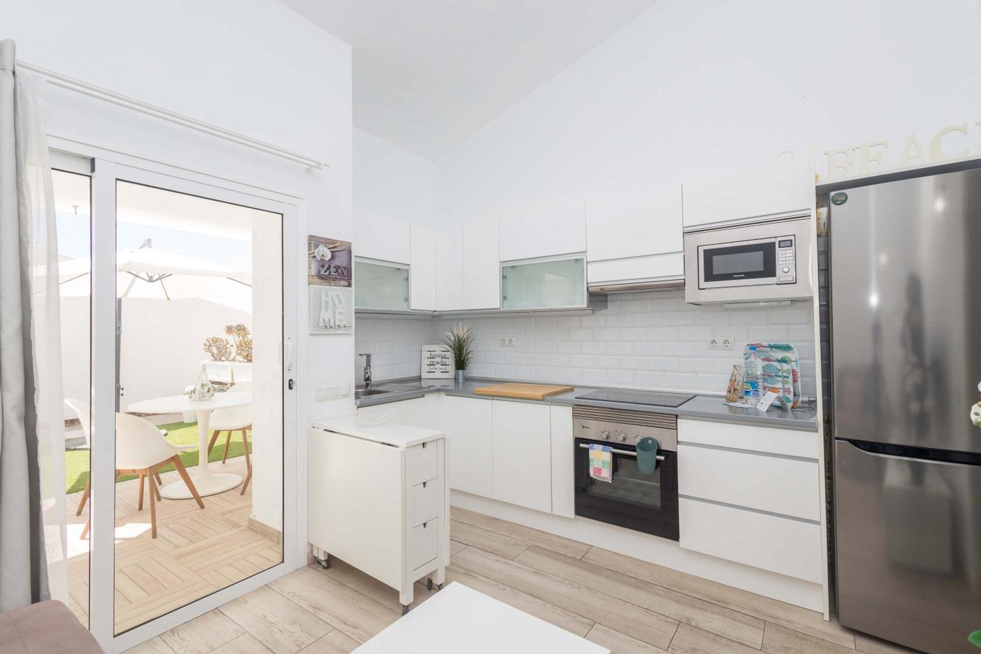 Playa Del Aguila Bungalow Con Terraza Solarium 马斯帕洛马斯 外观 照片